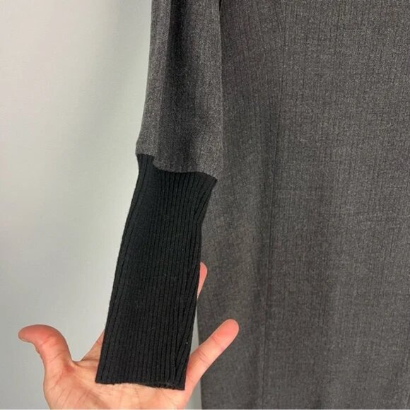 Industria Italian Wool Knit Long Sleeve Sheath Dress - Picture 4 of 7